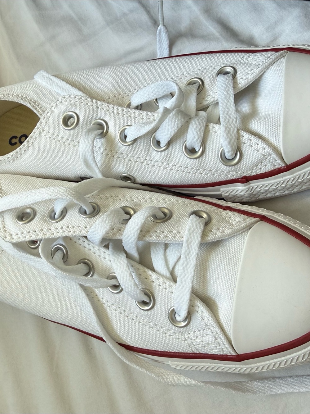 NIB Converse All Star OX optical white trainers low top sneakers - Picture 4 of 8